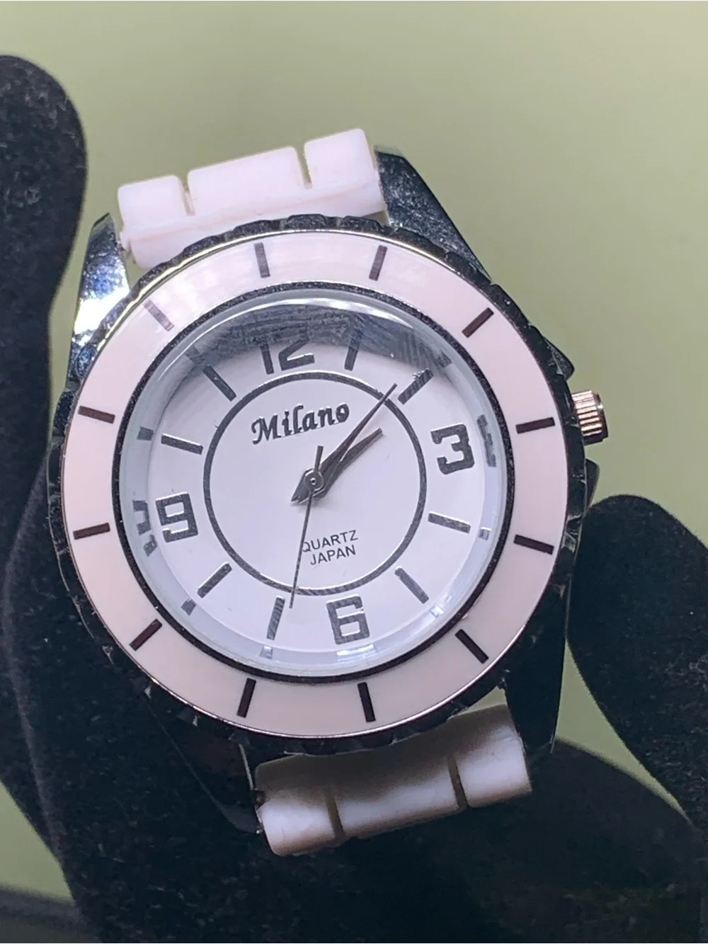Milano White Silicone Sport Watch